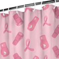 thumbnail image 3 of Pink Ribbon Pattern Shower Curtain 72"x72" ,Bathroom Decorative Shower Curtains Set with 12 Hooks,Modern Waterproof Washable Shower Curtain, 3 of 6