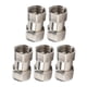 thumbnail image 3 of 5 piezas de accesorios de plomería de acero inoxidable con rosca hembra, adaptadores de tubería para calentador de agua de ducha G1/2, 3 of 10