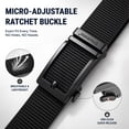 thumbnail image 4 of Fairwin Casual Nylon Ratchet Belts for Men, Waist 32"-38", 4 of 11