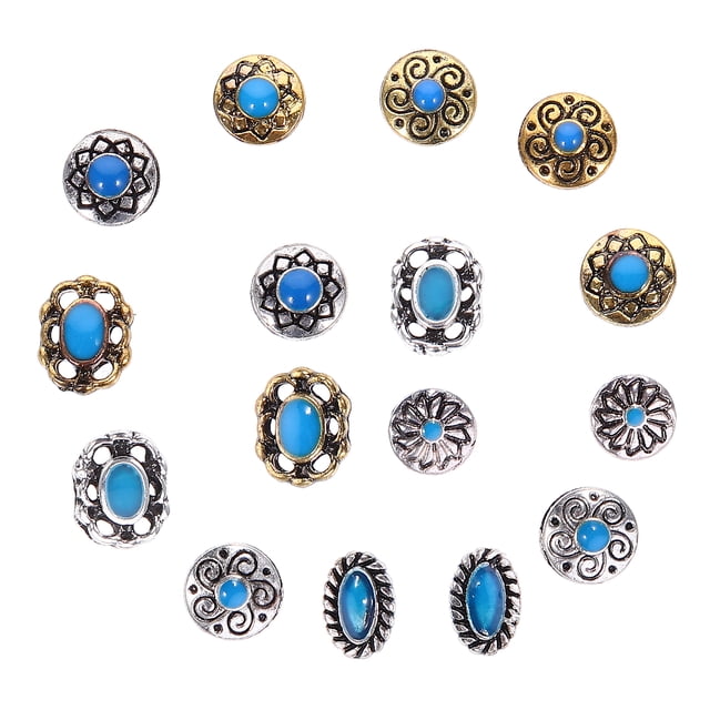 Shisuyan Nail Jewelry Charms Small Nail Rhinestones Metal For Women Weddings Birthdays 2Sets