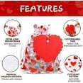 thumbnail image 3 of Shappy 30 Pcs Valentines Day Organza Bags and 30 Pcs Kraft Paper Tags Red Heart Valentine Treat Candy Bag Drawstring Pouches Love Heart Paper Tag Name Labels with String for Present (4 x 5 Inch), 3 of 6