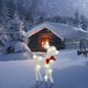 thumbnail image 4 of White Flashing Reindeer Christmas Lights Reindeer Christmas Decorations Outdoor Patio Decorations, 4 of 4