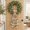 Terracotta, Amber, variant on Cute Cat Patchwork Wreath Sash for Front Door, Decorative Ribbon Sash for Wreaths, Funny Cats Playful Whimsical Pet Garland Ribbon Accessories for Christmas Thanksgiving Holiday Doorway Decor