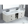 thumbnail image 6 of Khaki Bathroom Cabinet 60" - Wall Hung Enhances Aesthetics With Storage Options Vanity Maximizes Space And Capacity, 6 of 6