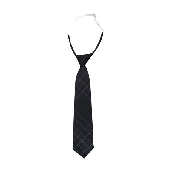 Odeerbi Kids Boys Girls Pre-Tied Plaid Necktie Adjustable Elastic Strap Check Tie School Uniform Accessory