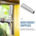 thumbnail image 5 of FRCOLOR Beer Faucet Tap Beer Tap Handle Beer Tap Faucet Handle 6.6X2.1X2.1CM Silver, 5 of 8
