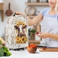 thumbnail image 3 of HELLHERO Calf and Sunflower Pattern Coffee Machine Dust Cover, AntiSlip for Home Kitchen Indoor, 3 of 6