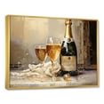 thumbnail image 2 of Designart "Gilded Bubbles In Glass II" Champagne Floater Framed Canvas Art Print, 2 of 5