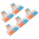 thumbnail image 4 of Conector de cable de 2 entradas y 6 salidas, 5 unidades, contacto de cobre, 0,5 a 6 mm², conector conductor para maquinaria de motor, 41 A, 450 V, 4 of 12