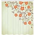 thumbnail image 2 of Ambesonne Floral Ladybugs Flowers Spring Shower Curtain Set, 2 of 4