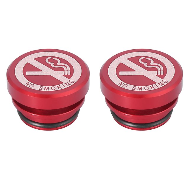 Unique Bargains 2pcs Universal Car Auto Decoration Cigarette Lighter Dustproof Plug 12V Socket Cover Red