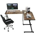 thumbnail image 6 of SONGMY L-Shaped Corner Desk, Computer Game Office Durable Laptop Workstation, Space Saving Desk for Home Office, 6 of 10