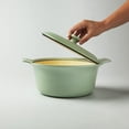 thumbnail image 6 of BergHOFF Ron Cast Iron 10" Dutch Oven 4.4qt. with Lid, Green, 6 of 10