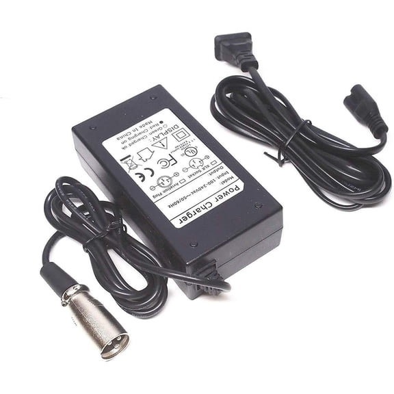 Onerbl 3-Pin XLR 1.5A AC/DC Adapter Charger Replacement for Razor MX500 MX650 GT GT750 IZIP I600 I750 I1000 Mongoose M750 X-Treme X-600 Schwinn S600 S1000 ST1000 36V 1.5A Battery Power Supply