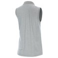 thumbnail image 3 of Women's Antigua  Heather Gray Carolina Panthers Recap Sleeveless Polo, 3 of 3