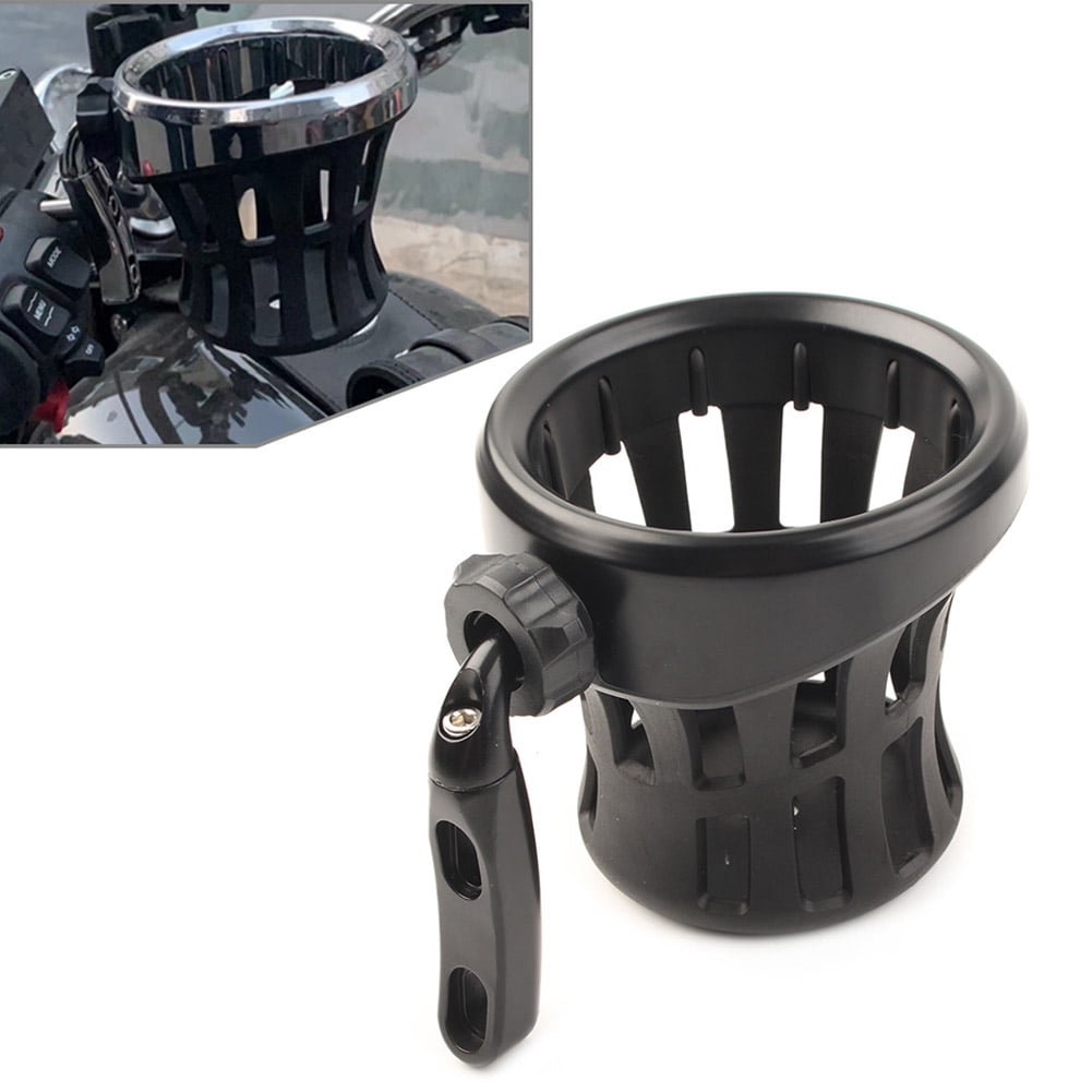 ZS Gold Wing GL1800 Motorbike Handlebar Cup Holder Drink W/ Mesh Basket Mount For Goldwing GL