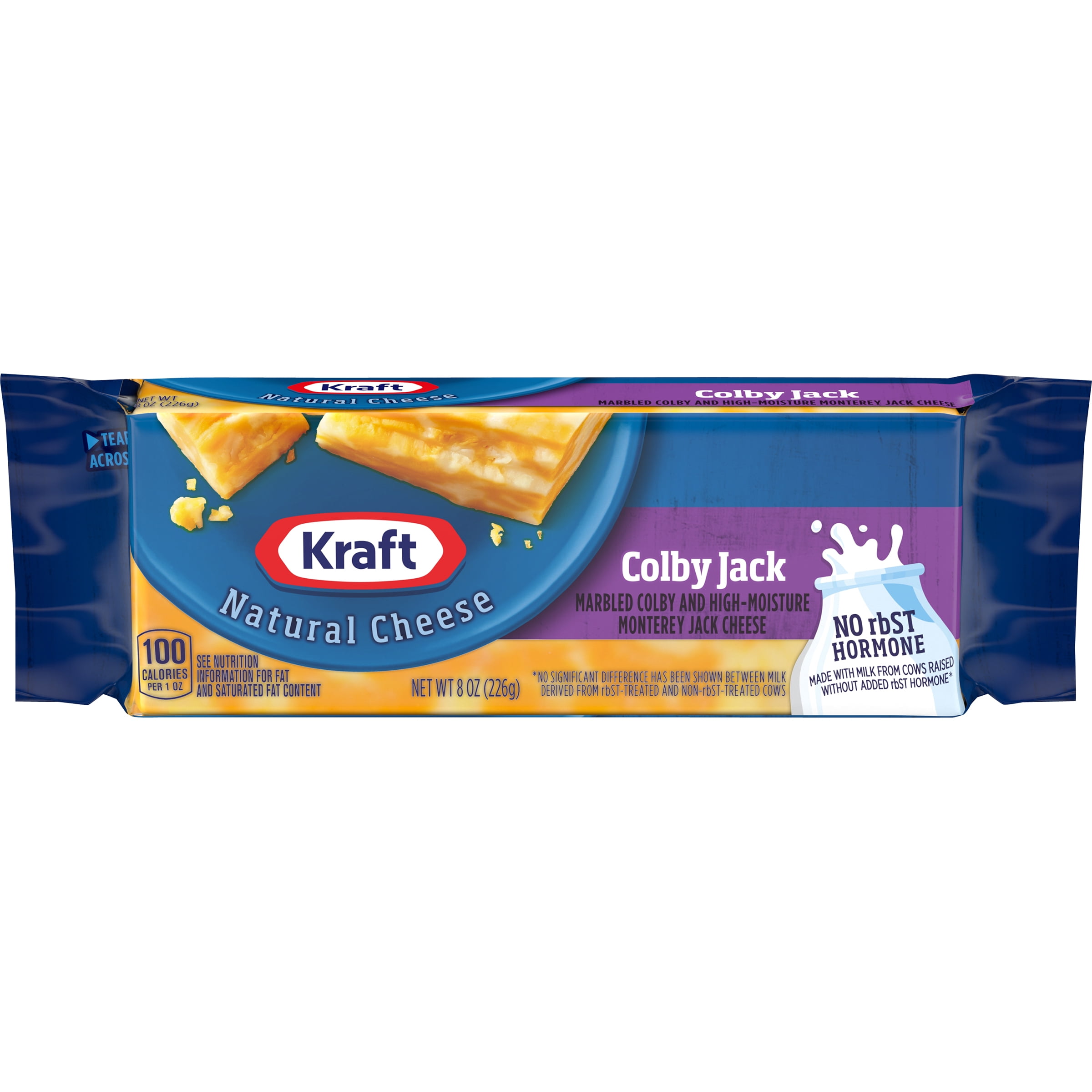 Kraft Colby Jack Marbled Cheese, 8 oz Block (Refrigerated)