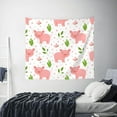 thumbnail image 6 of Balery Funny Little Pigs Pattern Tapestry 60x51 Inches - Large Wall Hanging Tapestry for Bedroom, Living Room, Dorm Decor - Artistic and Aesthetic Room Decor, 6 of 9