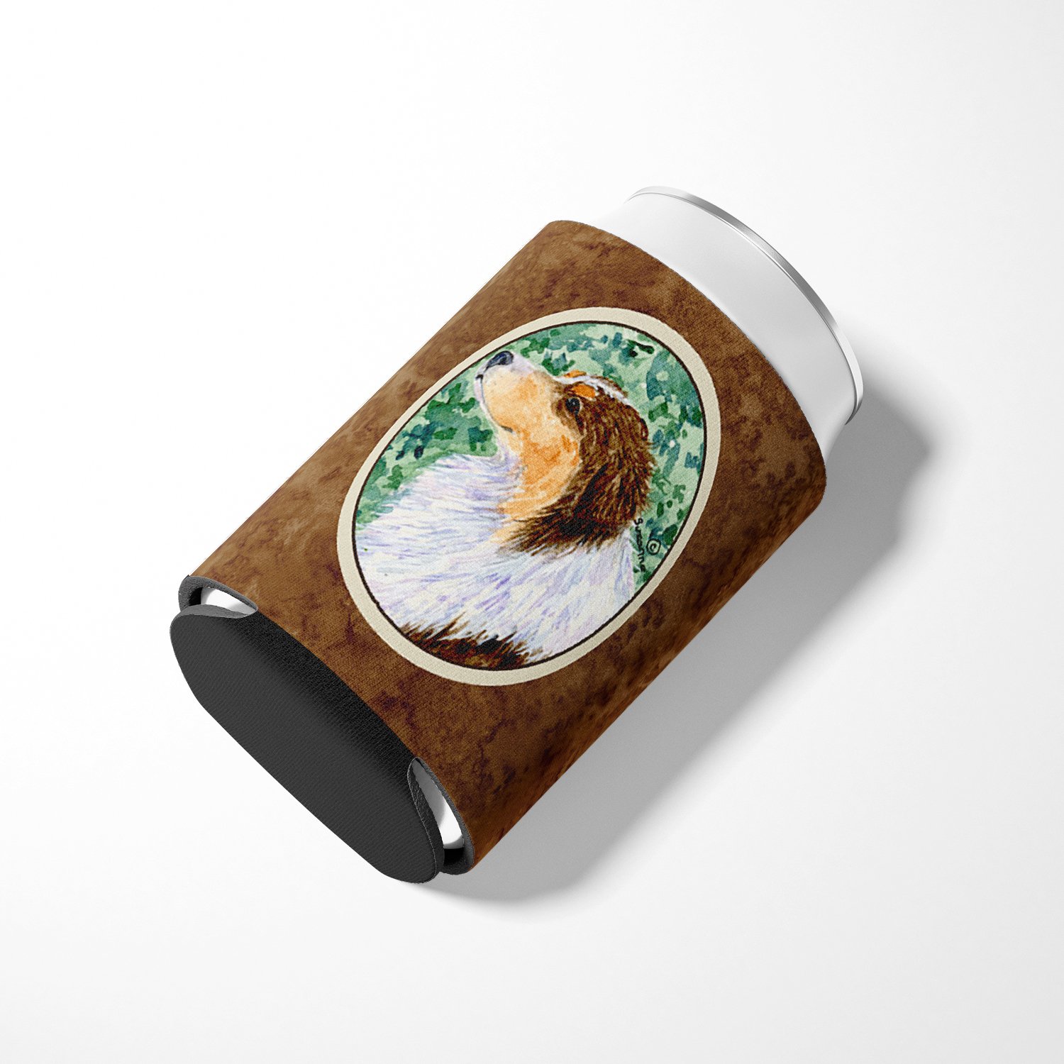 Caroline's Treasures SS8738CC Australian Shepherd Can or Bottle Hugger, Can Hugger, multicolor