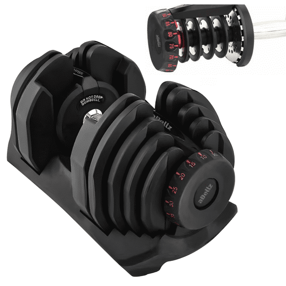 10-90 Lb Adjustable Dumbbell: Adjusts From 10-90 Lbs, 17 Adjustable Settings (Single Dumbbell)