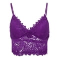 thumbnail image 3 of Gibobby Traje de Uniforme Chaleco corto con cuello en V Camisola inalámbrica Tamaño Lencería Ropa interior Sujetador Mujeres sexy Plus Íntimos(Morado, XL), 3 of 5