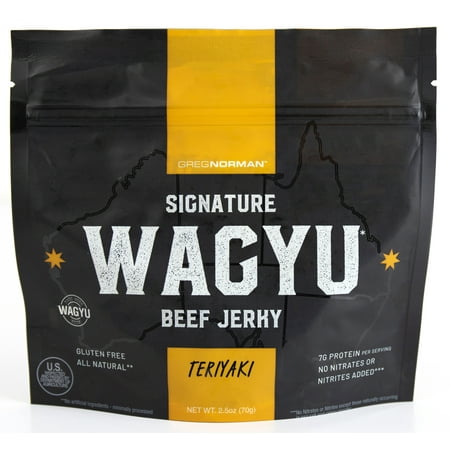 Greg Norman Signature Wagyu Beef Jerky, Teriyaki, 2.5 (Best Wagyu Beef In The World)