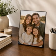 Snap 4x6 Picture Frame - Front Loading Wall or Tabletop Photo Frame Set of 12, Black