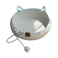 thumbnail image 2 of Washable Cat Bed for Indoor Cats Cave Cat Bed for Indoor Cats 15 Inch Enclosed Cat Cave Bed Cat Scratcher Bed Durable Cat Accessories for Indoor Cats Blue, 1 Pack, 2 of 6