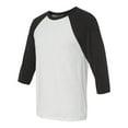 thumbnail image 2 of BELLA + CANVAS Unisex Three-Quarter Sleeve Baseball Tee, 2 of 5