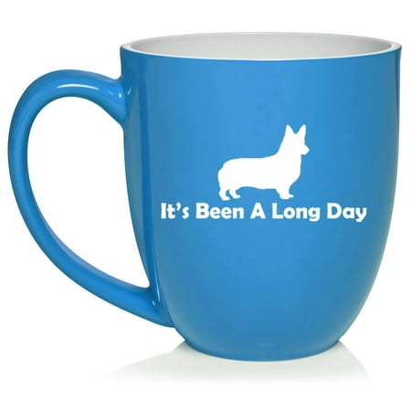 

It s Been A Long Day Corgi Ceramic Coffee Mug Tea Cup Gift (16oz Light Blue)