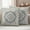 LightSeaGreen, variant on Beige Green Boho Outdoor Waterproof Pillow Covers, Medieval Vintage Ethnic Floral Abstract Decorative Square Throw Pillowcase Sofa Cushion Sham for Patio/Couch/Chair, 26"x26" 2 Pack