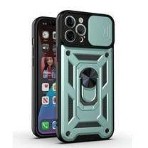 iPhone 12 Pro Case, Dteck [Military-Grade] [360 Ring Kickstand & Slide Camera Protector] Hybird Impact-Resistant Bumpers Cover Phone Case for Apple iPhone 12 Pro 6.1 inch, Green