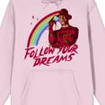 thumbnail image 2 of Nightmare On Elm Street Follow Your Dreams Men's Pink Hoodie-Large, 2 of 3