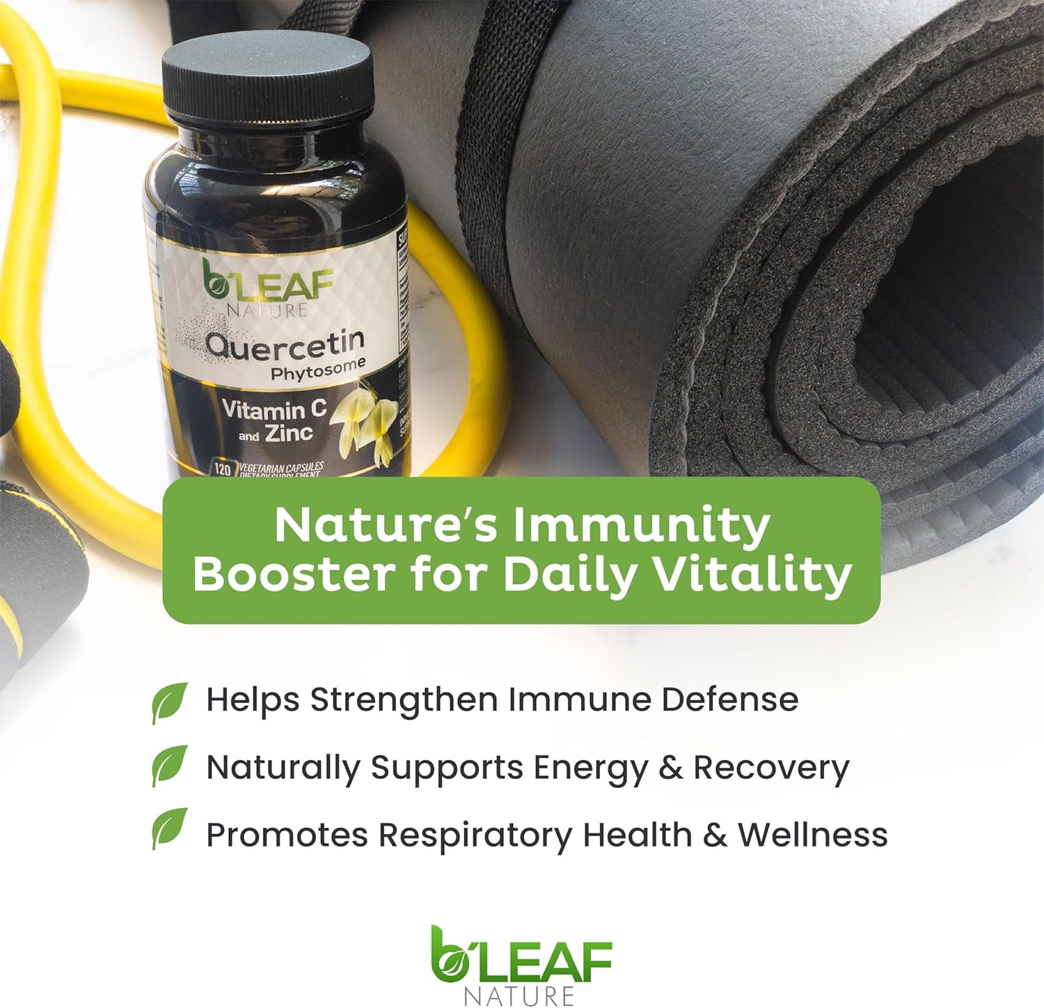 Quercetin Phytosome with Vitamin C and Zinc - 120 Vegetarian caps - Super Absorption - Supports Immune, Respiratory and Cardiovascular Health – Powerful antioxidant - 1000mg per Serving