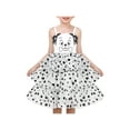 thumbnail image 1 of Vestido de Niña Perro Blanco Lunares Dibujo Animado Capa Tul Lindo Princesa Diario 5 Años, 1 of 8