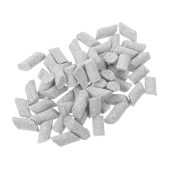 FOMIYES Light Grey Ceramic Polishing Media for Rotary & Vibratory Tumblers, Ideal for Jewelry, Metal, and Hardware Finishing
