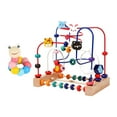thumbnail image 1 of Bead Maze Toy Beads Roller Animaml Habilidades sensoriales temáticas Matemáticas Matemáticas para niños Regalo Baby Baby Prescolar de madera Círculo e, 1 of 9