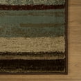 thumbnail image 3 of Modern Stripe Abstract Indoor Area Rug, 7' x 9', Maroon, 3 of 5