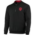 thumbnail image 2 of Men's Colosseum Black Indiana Hoosiers Tortugas Logo Quarter-Zip Jacket, 2 of 4