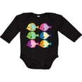 thumbnail image 3 of Inktastic Tropical Fish Lover Gift Girls Long Sleeve Baby Bodysuit, 3 of 5