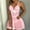 Pink, variant on hoksml Sexy Womens Sleepwear on Clearance! Solid Chemise Lace Nightgowns Spaghetti Strap Lingerie Dress for Women