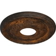 thumbnail image 3 of Ekena Millwork 12 1/8"OD x 3 1/2"ID x 1"P Palmetto Ceiling Medallion (Fits Canopies up to 4 7/8"), Hand-Painted Rust, 3 of 6