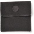 thumbnail image 1 of 2 bolsas cuadradas de terciopelo para joyería, ideales como regalos de boda, con cierre a presión y cordón ajustable. Color negro., 1 of 3
