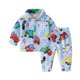 thumbnail image 3 of IYEAL Otoño Invierno de franela de los niños de dibujos animados Chaqueta de punto con solapa pijamas de bebé niños cálido pijamas de Navidad pijamas para niñas niño chico, 3 of 3