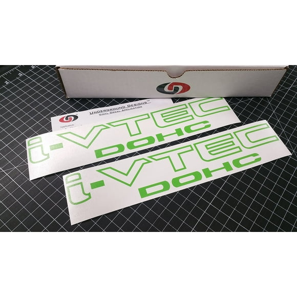 Autocollant Vinyle 12 Pouces (Paire X2) Couleur Sélectionnée (Vert Lime Monstre)