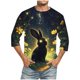 thumbnail image 1 of Blusas y camisas de manga larga con cuello redondo para hombre, blusa informal con estampado de cuello redondo y manga corta, blusa estampada para hombre, 1 of 4