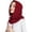 Red, variant on Oversize Hooded Scarf Hat Knit Balaclava for Women Men Winter Neck Gaiters Beanie Skull Cap Drawstring Neck Warmer