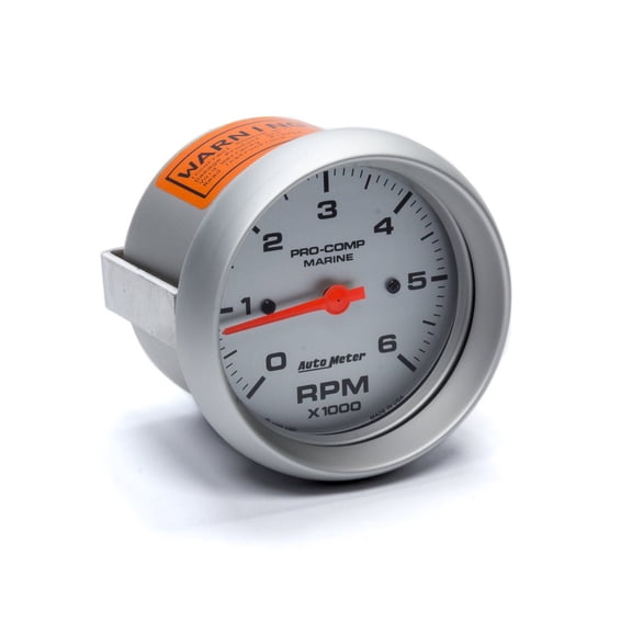 Autometer 3-3/8 U/L Tachometer 6000 RPM