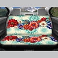 thumbnail image 4 of KUIFORTI Hippie Flowers Auto Seat Cover Pack of 4, Automotive Interior Decor Trendy Accessories, Car Front Seats and Rear Bench Cove Fashion Auto Interior for Car Sedan Auto Truck SUV, 4 of 7