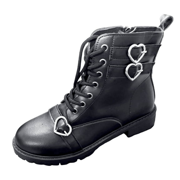 Black Ankle Boots Women New Fashion Walking Tan Boots Buckle Fashion Low Heel Ankle Boots Black Booties Black 37